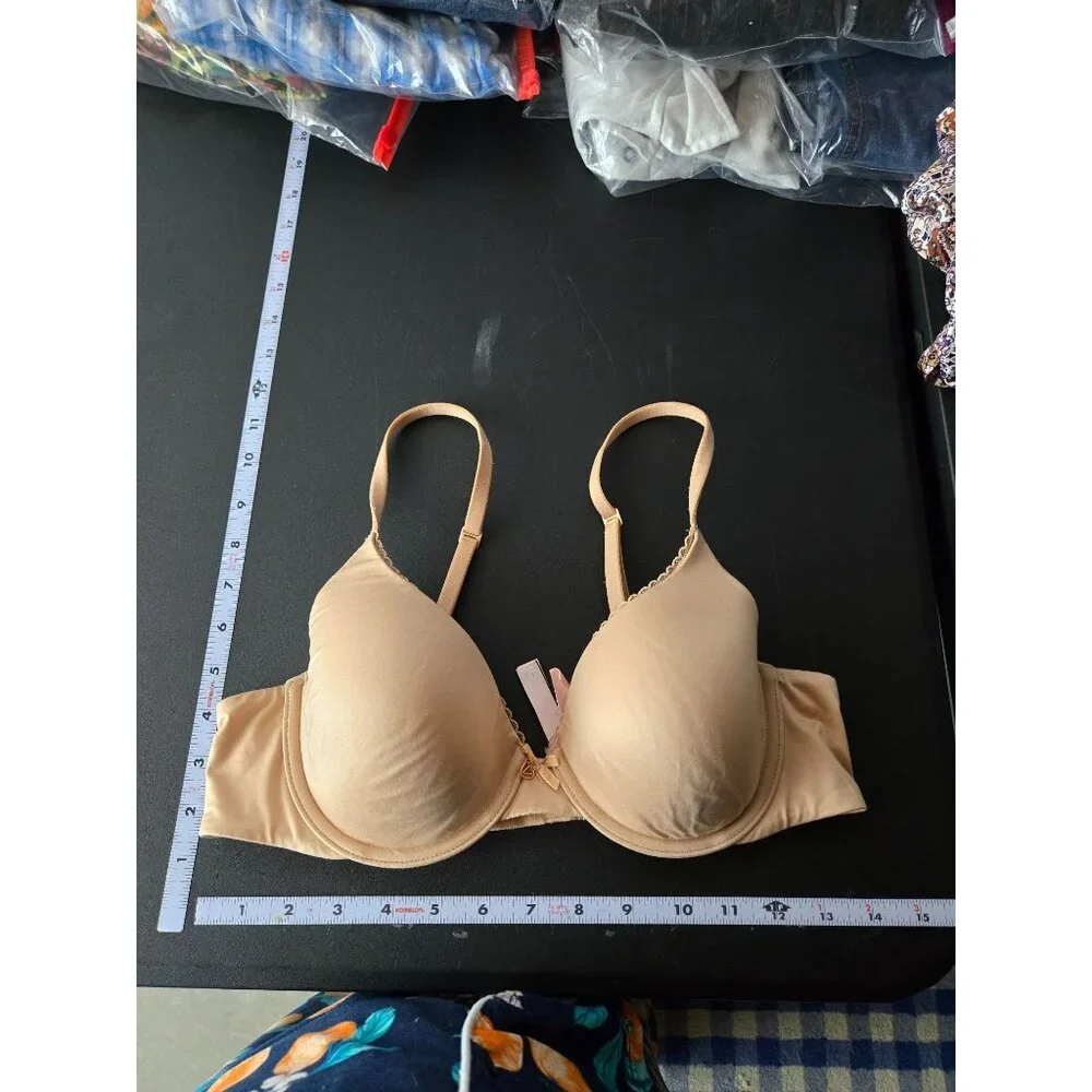 Victorias Secret Body Lined Perfect Coverage Bra‎ Size 36B Nude Tan #2